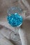 Wineglass with glass decorative stones