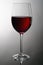 Wineglass with redwine