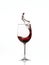 Wineglass with wine. Abstract drink composition