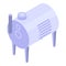 Winemaker equipment icon, isometric style