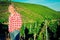 Winemaker Standing By His Vineyard