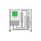 Winery and winemaking industry equipment flat vector Illustration isolated.