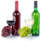 Wines wine tasting collection bottle red white green alcohol grapes isolated