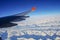 Wing aircraft over the mountains of Greenland