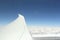 Wing Boeing 787 Dreamliner clouds above Africa