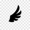 Wing icon. Eagle bird heraldic flying. Falcon phoenix hawk logo.