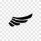 Wing icon. Eagle bird heraldic flying. Falcon phoenix hawk logo.