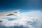 Wing transport aircraft above the clouds