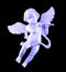 Winged cherub