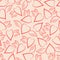 Winged hearts. Seamless pattern. Valentine`s Day.