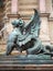 Winged lion, Fontaine Saint-Michel, Paris, France