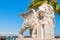 Winged Lion statue at Foinikoudes. Larnaca. Cyprus