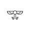 Winged Solar outline icon