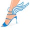 Winged woman shoes