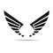 Wings icon Wings vector Collection. Eagle bird heraldic