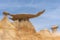 The Wings rock formation in Bisti/De-Na-Zin Wilderness Area, New Mexico