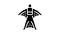 wingsuit flying extremal sport man glyph icon animation