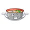 Wink asian soup cup isolated on mascot