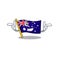 Wink australian cartoon flag kept in cupboard