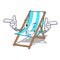 Wink beach chair character cartoon