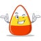 Wink candy corn character cartoon