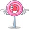 Wink cute lollipop character cartoon