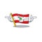 Wink flag lebanon raised above mascot pole