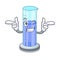 Wink graduated cylinder icon in outline character
