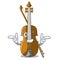 Wink violin in the shape cartoon wood