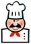 Winked Chef Man Face