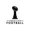 Winner American football Championship Trophy Logo Design vector icon template. American football trophy for winner award