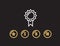 Winner badge isolated icons set. Victory, number one symbol for your web site design, logo, app, UI.