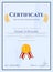 Winner certificate with seal vector design illustration