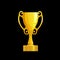 Winner golden cup, interface icon of game reward