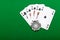 Winning combination in a poker Royal Flush