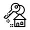 Winning House Icon Vector Outline Illustration