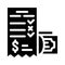 Winning money card glyph icon vector illustration