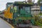 Winnipesaukee Scenic Railroad train in Weirs Beach, NH, USA