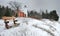 Winter at 40 Mile point lighthouse, Michigan USA