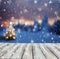 Winter abstract background with wooden planks