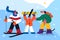 Winter activities and sport concept