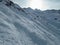 Winter adventure skitouring in stubaier alpes mountains