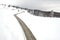 Winter aerial view above Transalpina mountainb road