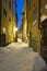 Winter alley evening Stockholm