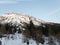 Winter alpine landscape for skitouring in stubaier alps in austria