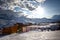 Winter Alps landscape from Val Thorens. 3 valleys