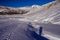 Winter on the Athabasca Glacier in the Jasper National Park, Alberta, Canada