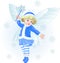 Winter baby fairy