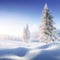 Winter background with a pile of snow landscape. Magical winter snow covered tree. Happy New Year. Carpathian. Ukraine.