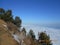 Winter on Baikal. Ice. The picturesque coast of the freshwater lake Baikal.